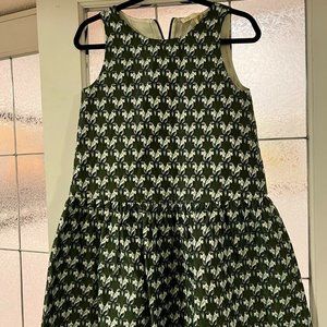 Maje Parrot Print Empire dress